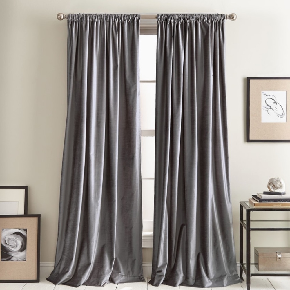DKNY Velvet Set of 2 Window Panels / Curtains
